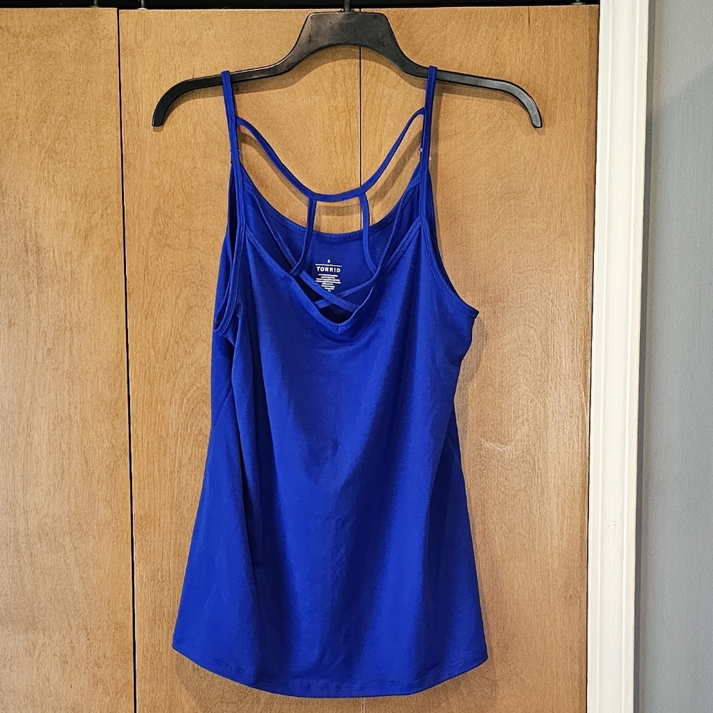 NWOT Torrid 3 royal blue strappy tank